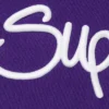 SUPREME RAISED HANDSTYLED HOODED SWEATSHIRT-PURPLE