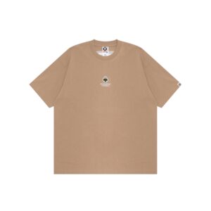 AAPE-CLOVER-RUBBER-LOGO-TEE--BEIGE AAPE CLOVER RUBBER LOGO TEE-BEIGE