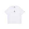 AAPE CLOVER RUBBER LOGO TEE-WHITE