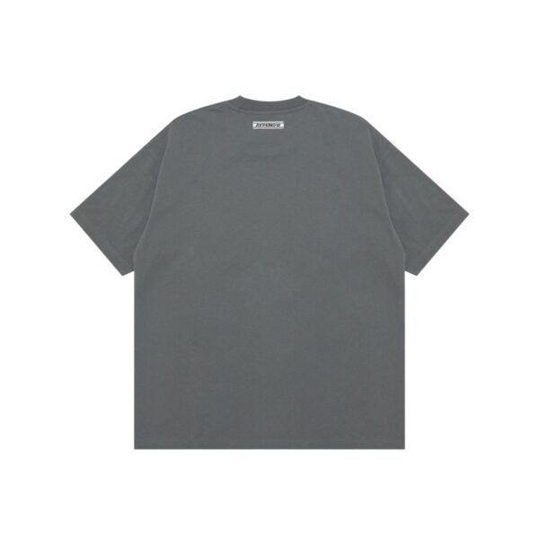 AAPE HEART RUBBER LOGO TEE-DARK GREY