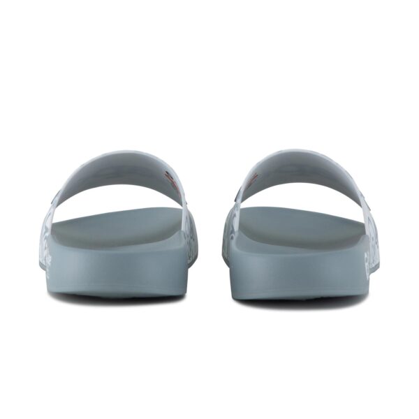 AAPE MOON FACE EMBOSSED LOGO SLIDES-WHITE