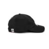 AAPE MOON FACE RUBBER LOGO 6 PANEL CAP-BLACK