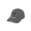 AAPE MOON FACE RUBBER LOGO 6 PANEL CAP-WASHED BLACK