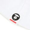 AAPE MOON FACE RUBBER LOGO BUCKET HAT-WHITE