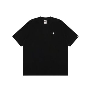AAPE-MOONFACE-RUBBER-LOGO-TEE--BLACK AAPE MOONFACE RUBBER LOGO TEE-BLACK