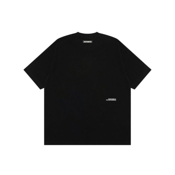AAPE MOONFACE RUBBER LOGO TEE-BLACK