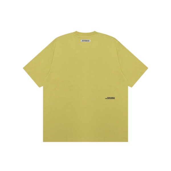 AAPE MOONFACE RUBBER LOGO TEE-GREEN