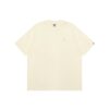 AAPE MOONFACE RUBBER LOGO TEE-IVORY