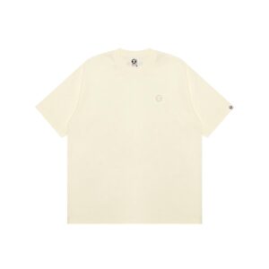 AAPE-MOONFACE-RUBBER-LOGO-TEE--IVORY AAPE MOONFACE RUBBER LOGO TEE-IVORY