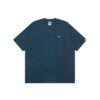 AAPE MOONFACE RUBBER LOGO TEE-NAVY