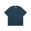 AAPE MOONFACE RUBBER LOGO TEE-NAVY