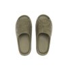 AAPE NOW DEBOSSED LOGO SLIDES-OLIVE GREEN