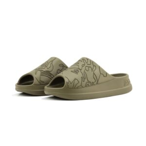 AAPE-NOW-DEBOSSED-LOGO-SLIDES--OLIVE-GREEN AAPE NOW DEBOSSED LOGO SLIDES-OLIVE GREEN