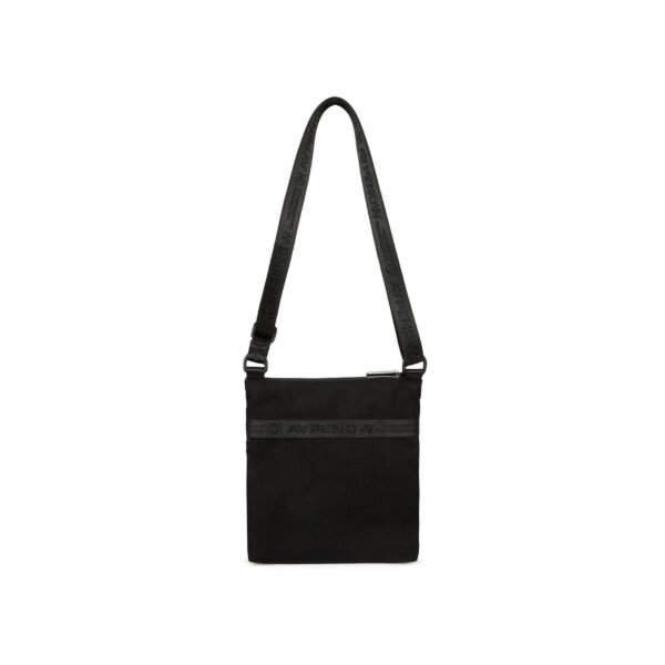 AAPE RUBBER PATCH LOGO CORDURA FABRIC SLINGBAG-BLACK