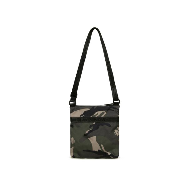 AAPE RUBBER PATCH LOGO CORDURA FABRIC SLINGBAG-CAMO