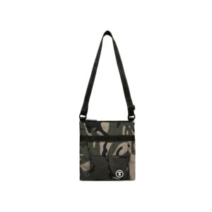 AAPE-RUBBER-PATCH-LOGO-CORDURA-FABRIC-SLINGBAG--CAMO AAPE RUBBER PATCH LOGO CORDURA FABRIC SLINGBAG-CAMO