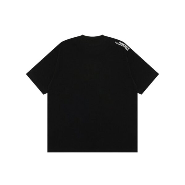 AAPE SPADE RUBBER LOGO TEE-BLACK
