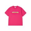 ACME DE LAVIE 3D CARTOON LOGO TEE-PINK