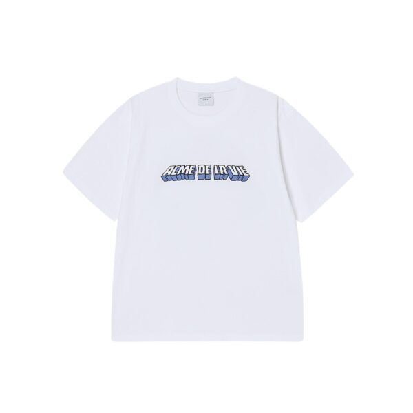 ACME DE LAVIE 3D CARTOON LOGO TEE-WHITE
