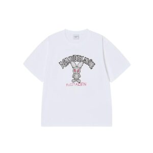 ACME DE LAVIE BLUR FUZZY ALIEN TEE-WHITE