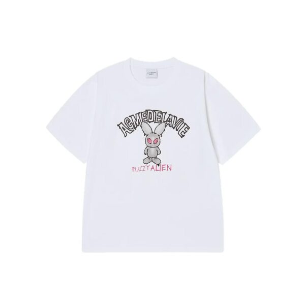 ACME DE LAVIE BLUR FUZZY ALIEN TEE-WHITE