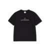ACME DE LAVIE EMBROIDERED ROUNDING SYMBOL TEE-BLACK