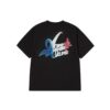 ACME DE LAVIE FRENCH SCRIPT TEE-BLACK
