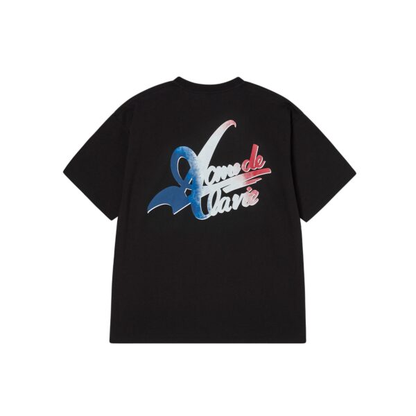 ACME DE LAVIE FRENCH SCRIPT TEE-BLACK