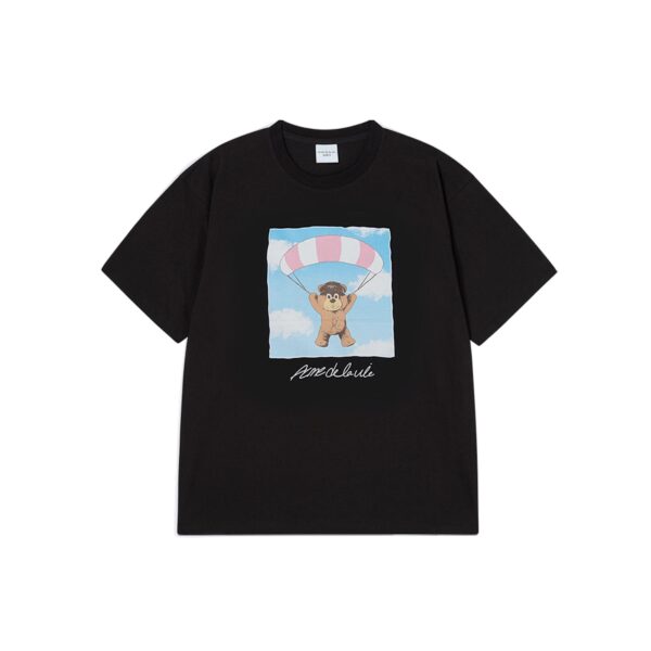 ACME DE LAVIE PARAGLIDING BEAR TEE-BLACK