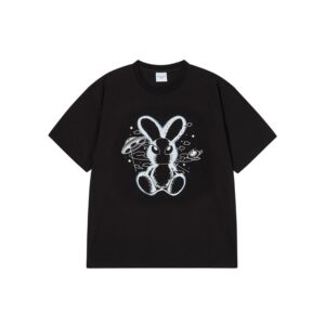 ACME DE LAVIE SOLO RABBIT ALIEN TEE-BLACK