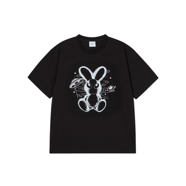 ACME DE LAVIE SOLO RABBIT ALIEN TEE-BLACK