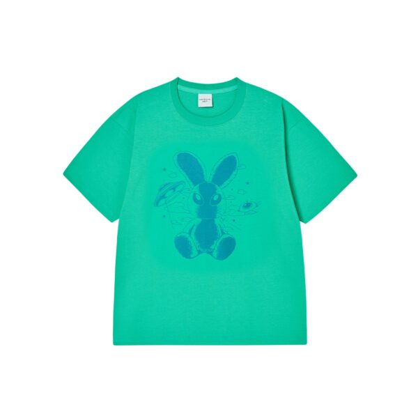 ACME DE LAVIE SOLO RABBIT ALIEN TEE-GREEN