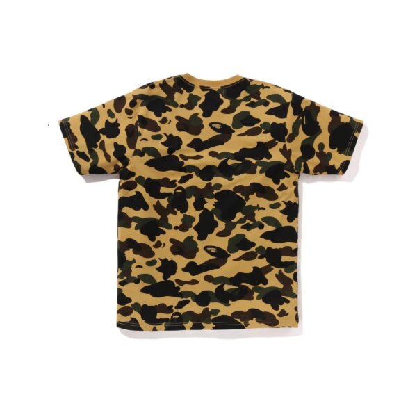 BAPE 1ST CAMO 1 POINT TEE-YELLOW CAMO
