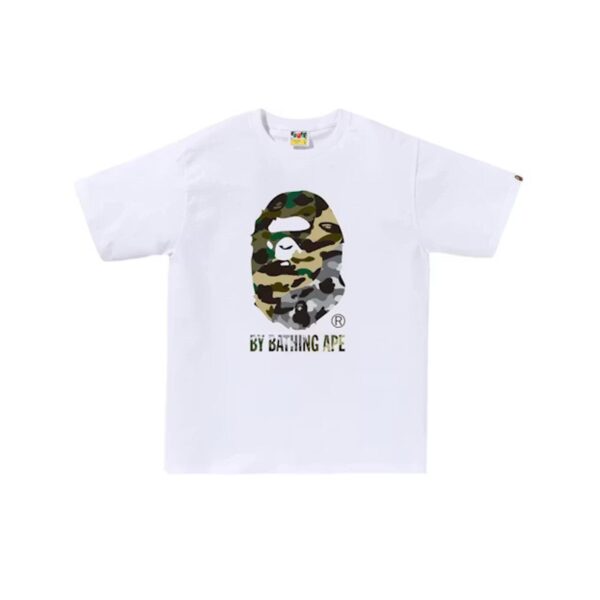 BAPE 1ST CAMO CRAZY BY BATHING APE TEE-WHITE