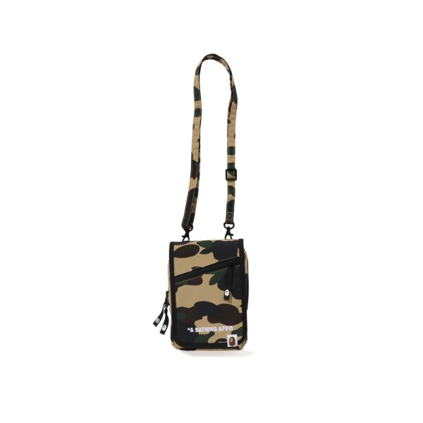 BAPE 1ST CAMO PHONE BAG-YELLOW CAMO