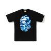BAPE ABC CAMO BIG APE HEAD TEE-BLUE/BLACK