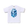 BAPE ABC CAMO BIG APE HEAD TEE-BLUE/WHITE