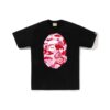 BAPE ABC CAMO BIG APE HEAD TEE-PINK/BLACK