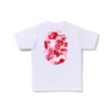 BAPE ABC CAMO BIG APE HEAD TEE-PINK/WHITE