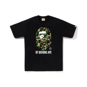 BAPE ABC CAMO BY BATHING APE TEE-GREEN/BLACK