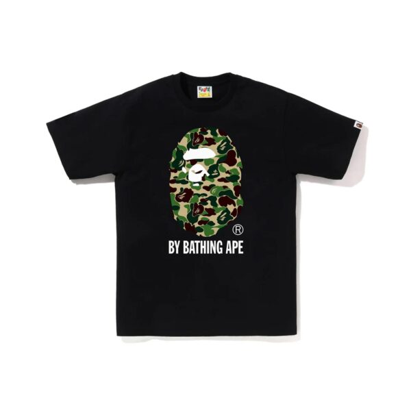 BAPE ABC CAMO BY BATHING APE TEE-GREEN/BLACK