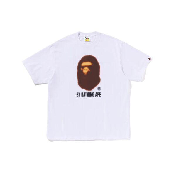 BAPE BLUR BY BATHING APE RELAXED FIT TEE-WHITE