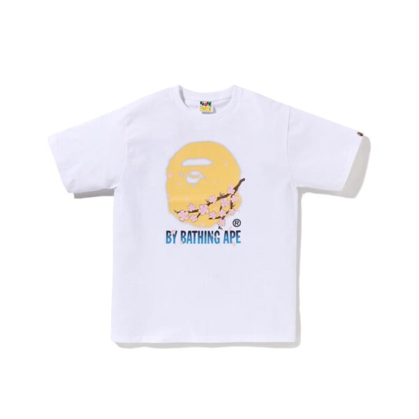 BAPE BY A BATHING APE SAKURA TEE-#2 YELLOW/WHITE
