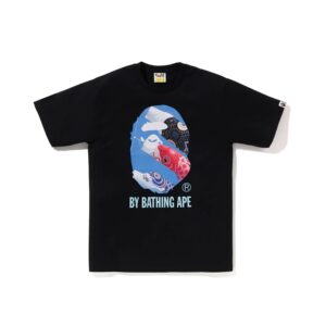 BAPE-CARP-PHOTO-BY-BATHING-APE-TEE--BLACK BAPE CARP PHOTO BY BATHING APE TEE-BLACK