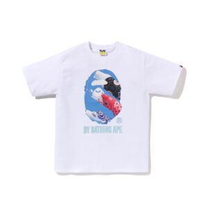 BAPE-CARP-PHOTO-BY-BATHING-APE-TEE--WHITE BAPE CARP PHOTO BY BATHING APE TEE-WHITE