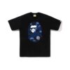 BAPE COLOR CAMO BIG APE HEAD TEE-NAVY/BLACK
