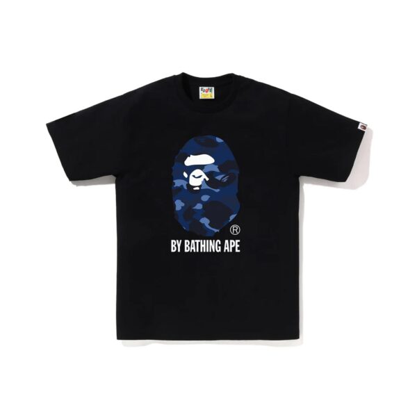 BAPE COLOR CAMO BY BATHING APE TEE-BLUE/BLACK