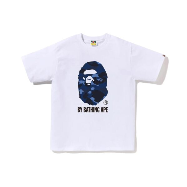 BAPE COLOR CAMO BY BATHING APE TEE-BLUE/WHITE