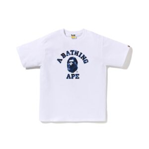 BAPE-COLOR-CAMO-COLLEGE-TEE--NAVY-WHITE BAPE COLOR CAMO COLLEGE TEE-NAVY/WHITE