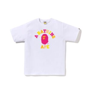 BAPE-COLORS-COLLEGE-TEE--WHITE BAPE COLORS COLLEGE TEE-WHITE